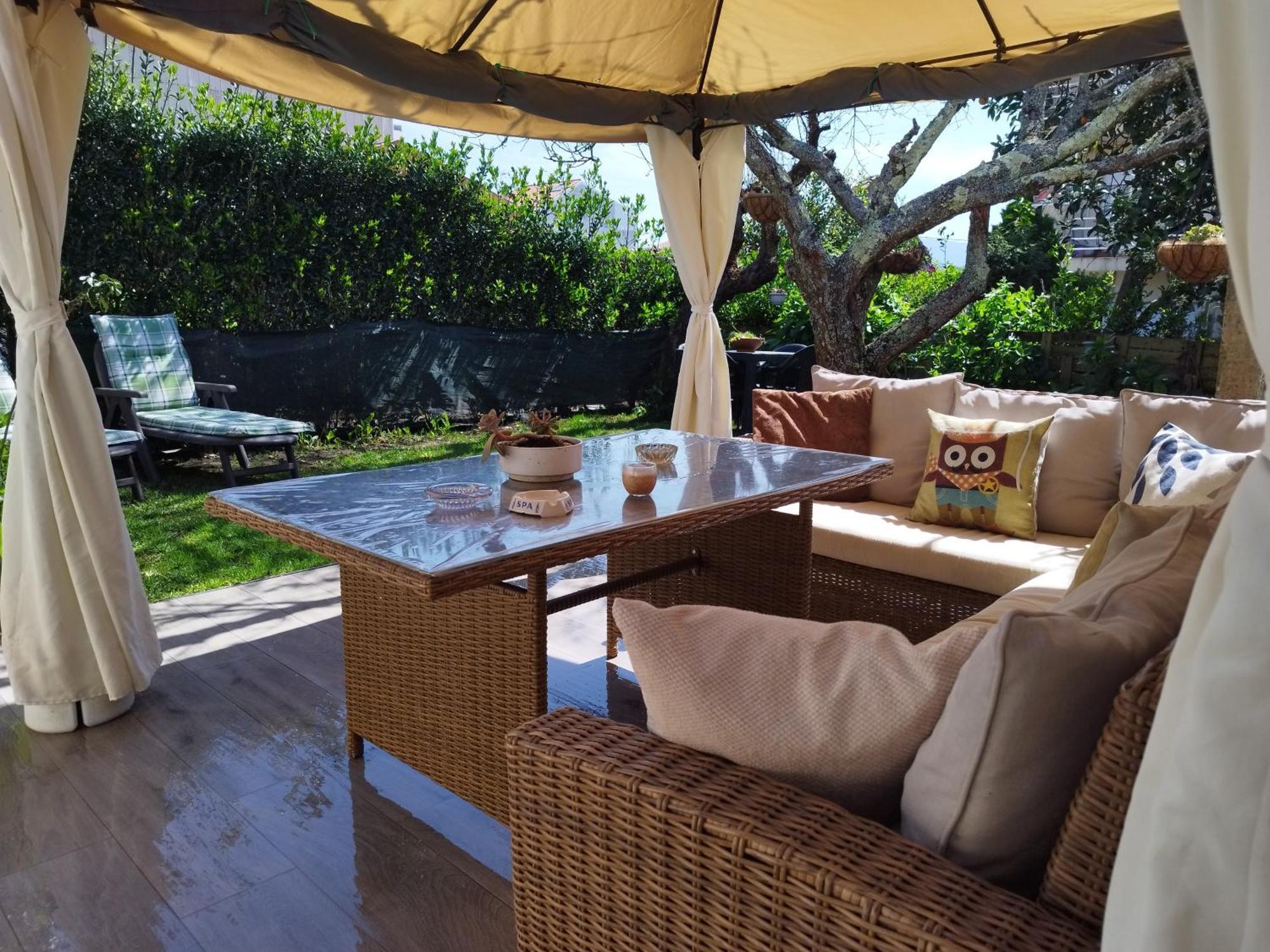 Jardin, Terraza Y Barbacoa O Grove Exterior foto