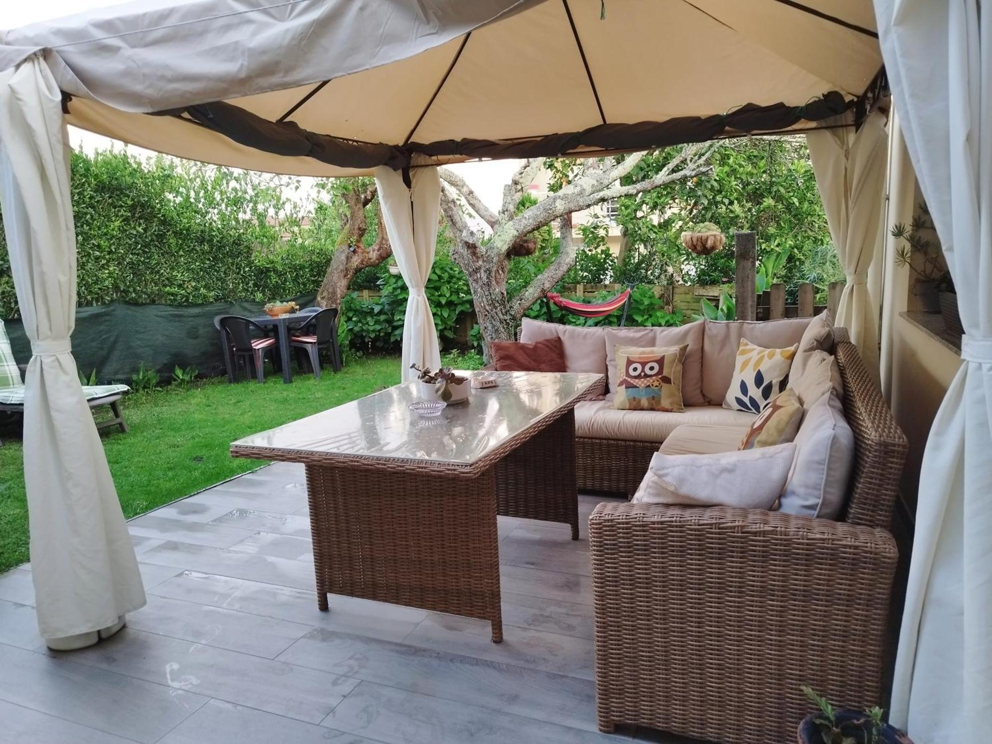 Jardin, Terraza Y Barbacoa O Grove Exterior foto