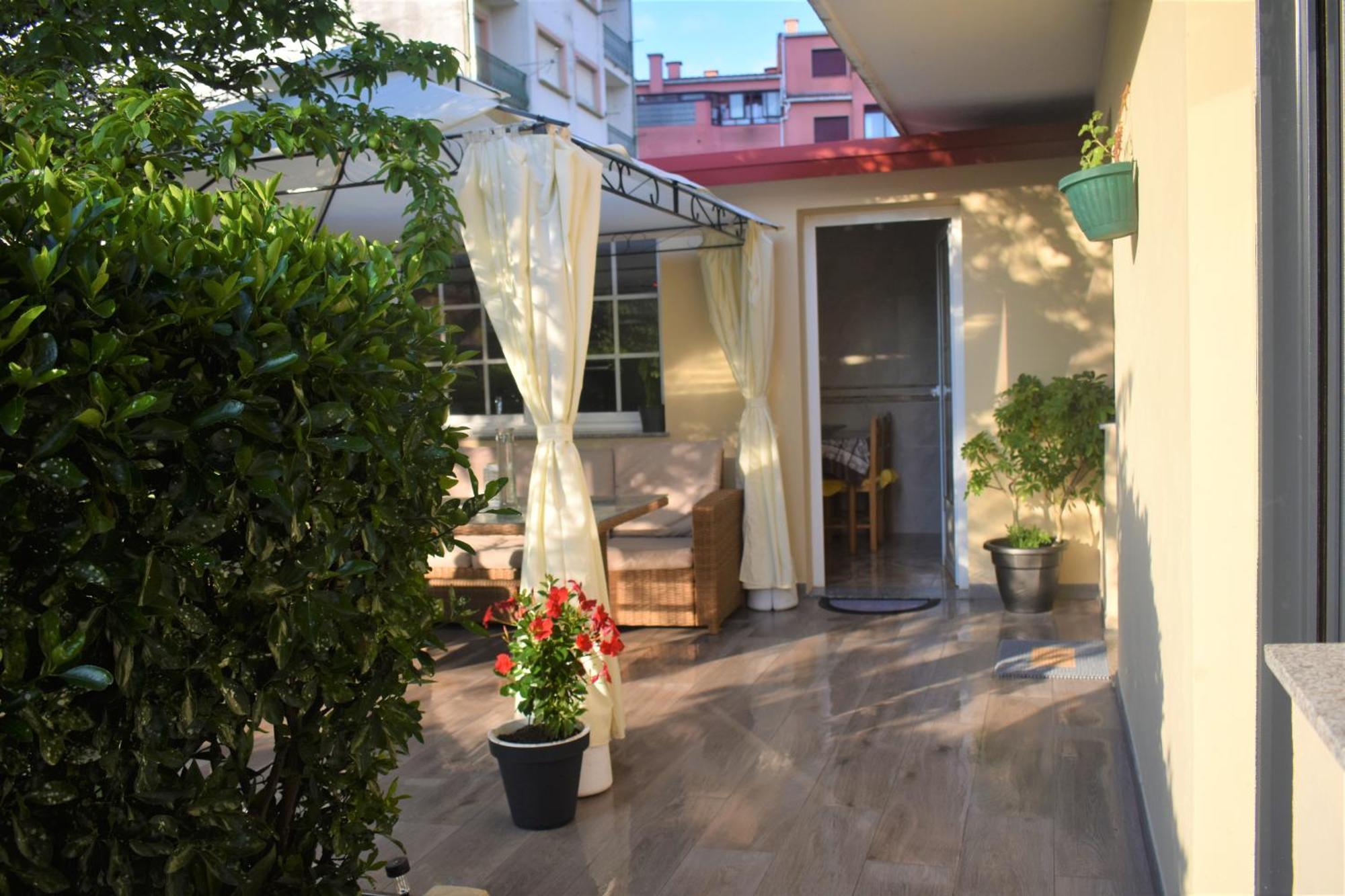 Jardin, Terraza Y Barbacoa O Grove Exterior foto